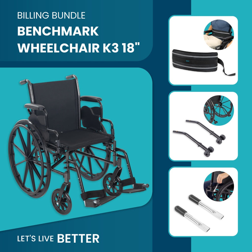 Billing Bundle Benchmark Wheelchair K3 18"