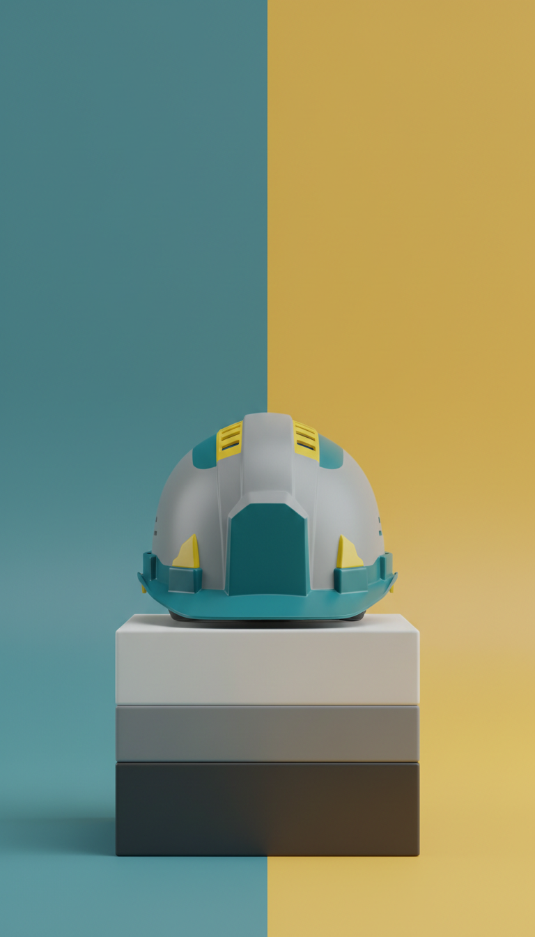 Industrial Safety Helmet with Vented Shell