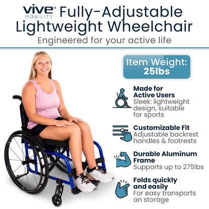 Active Wheelchair (15.5", 275 lbs)