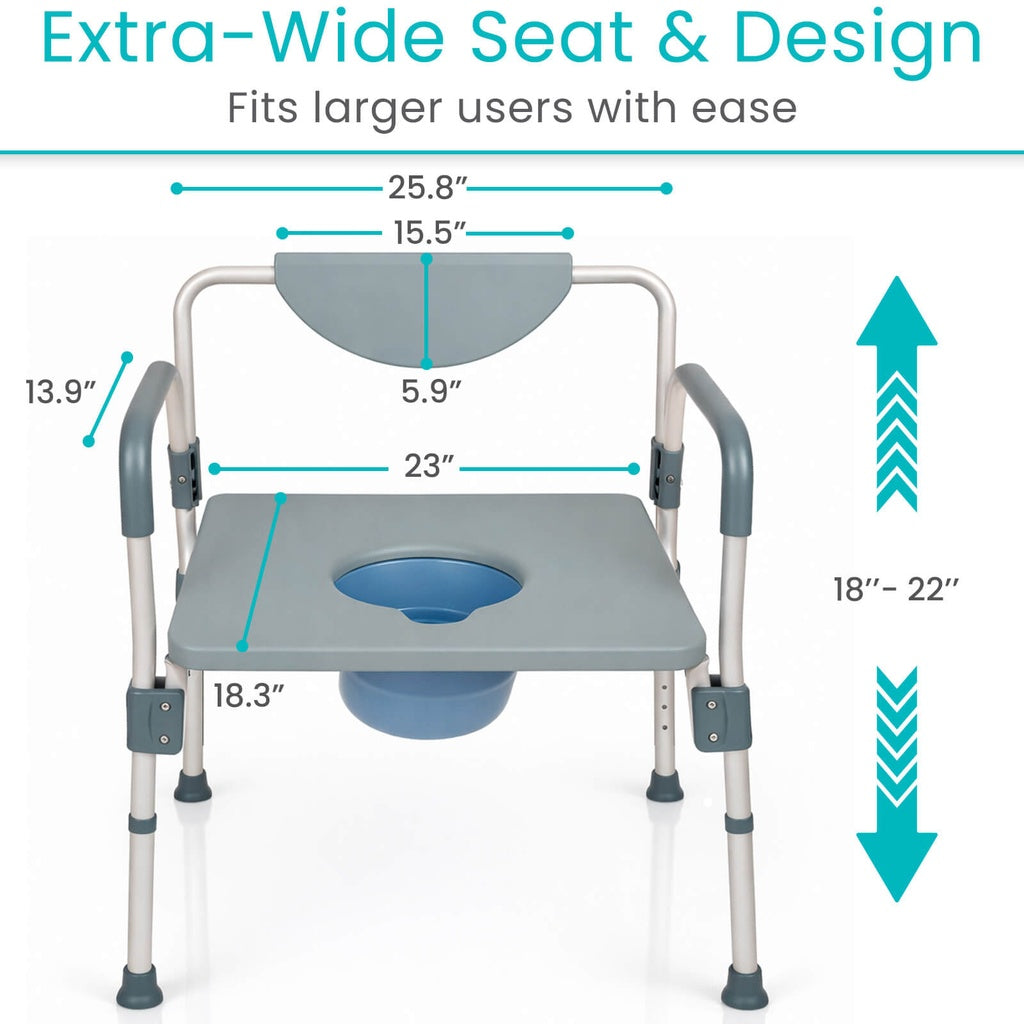Bariatric 4 in 1 Commode & Shower Chair