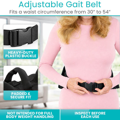 Transfer Belt with Handles - Plastic Buckle