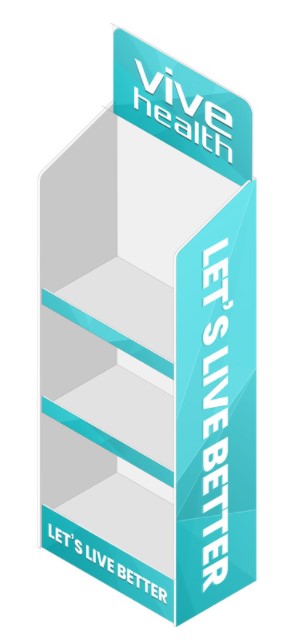 PVC Foam Shelf Floor Display (display only)