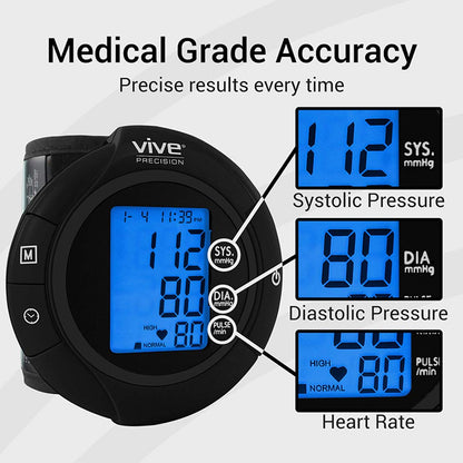 Wrist Blood Pressure Monitor Smart Phone Compatible