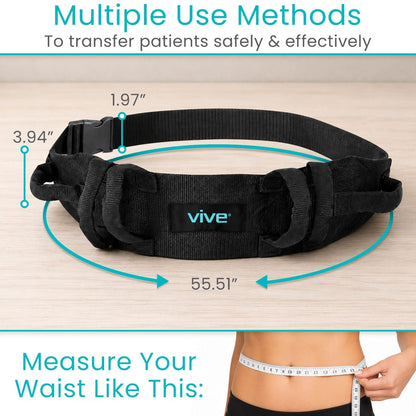 Transfer Belt with Handles - Plastic Buckle