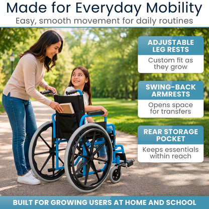 Pediatric Wheelchair (14", 150 lbs)