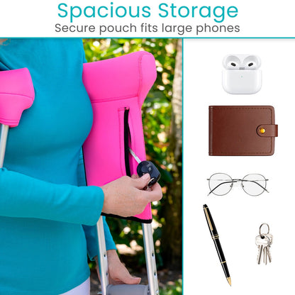 Crutch Pads with Ergonomic Pouch