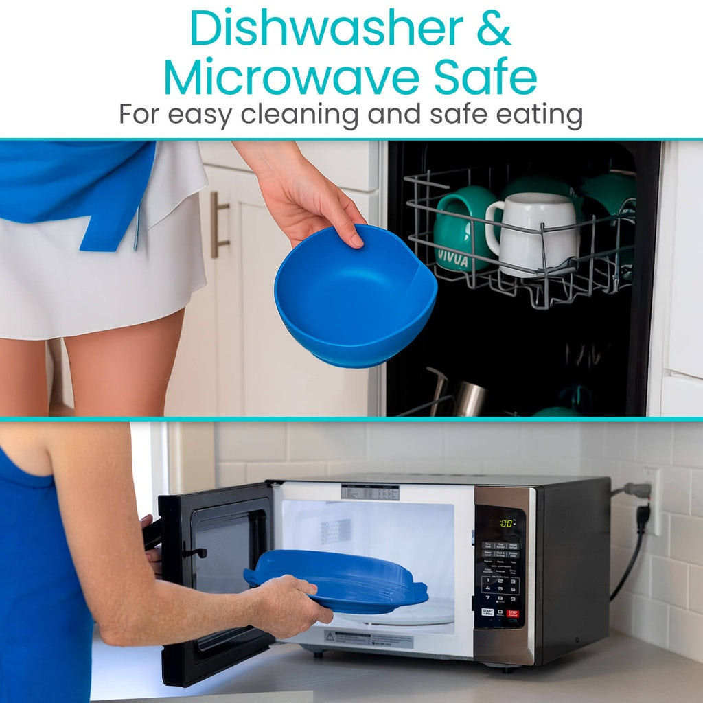 Spill Proof Scoop Plate and Bowl