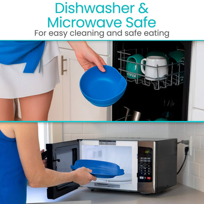 Spill Proof Scoop Plate and Bowl