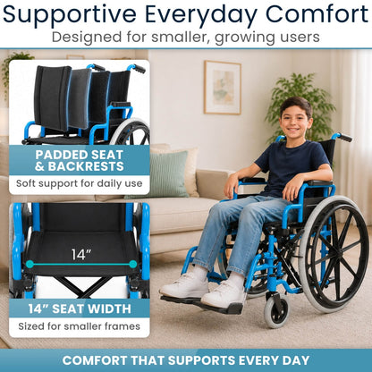 Pediatric Wheelchair (14", 150 lbs)