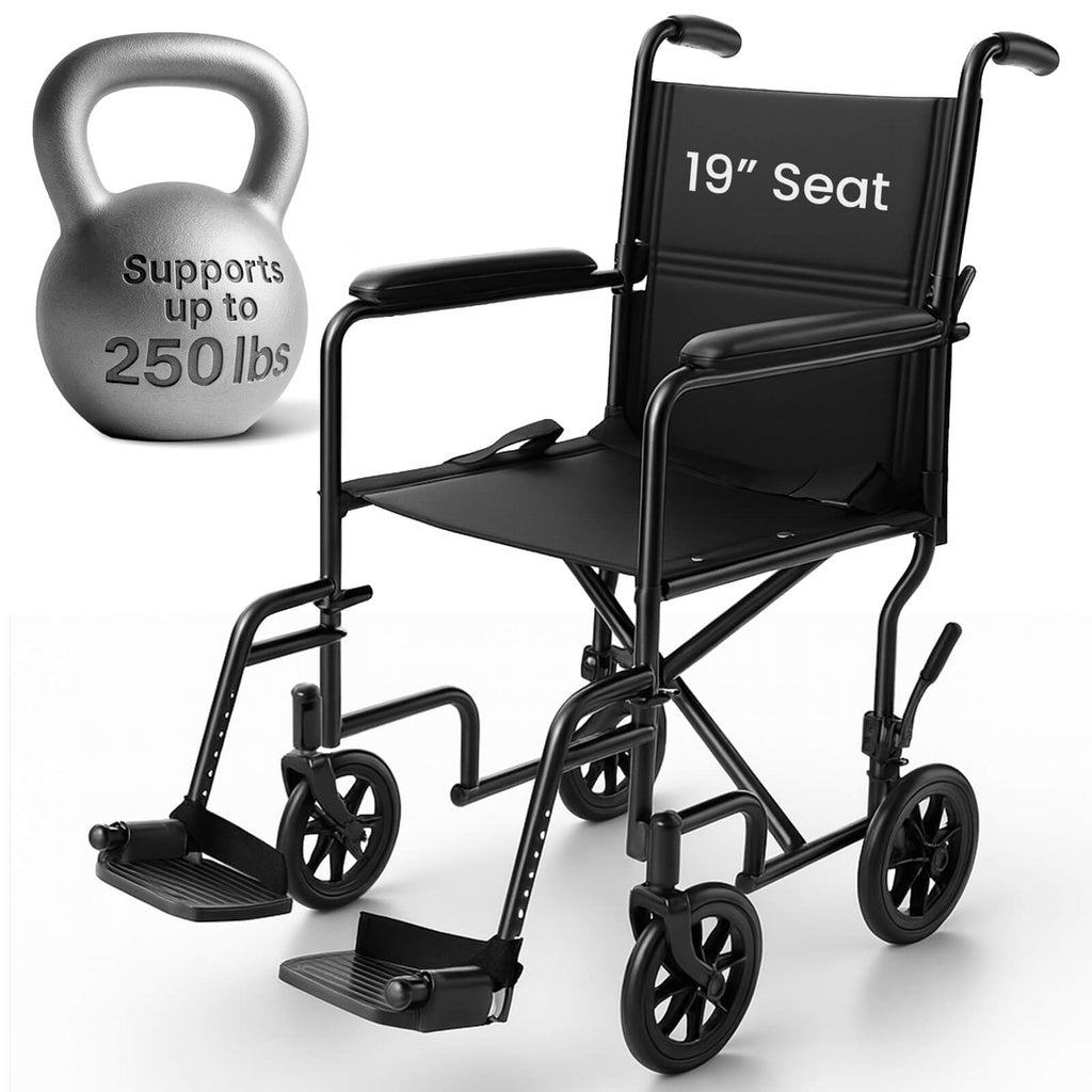 Core Transport Wheelchair (17"-19", 250 lbs)