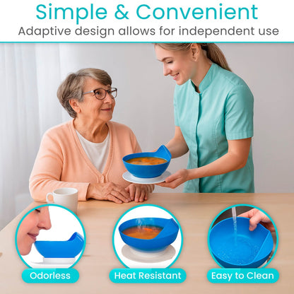 Spill Proof Scoop Plate and Bowl