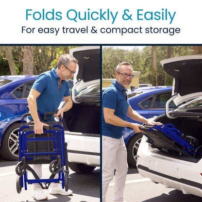 Lightweight Transport Wheelchair (18", 300lbs)