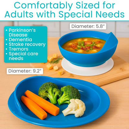 Spill Proof Scoop Plate and Bowl