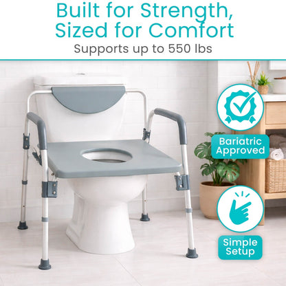 Bariatric 4 in 1 Commode & Shower Chair