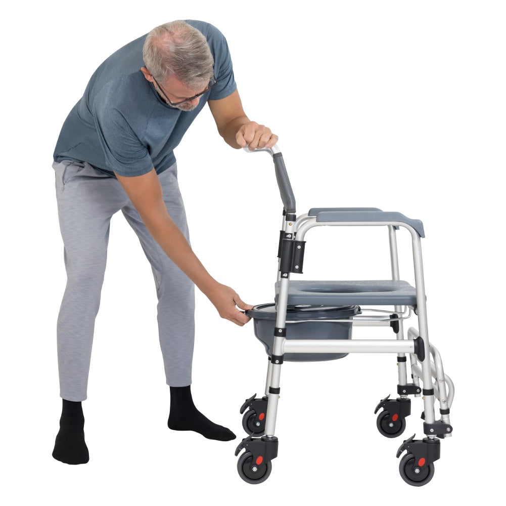 Core Shower Commode Transport Wheelchair (17", 275 lbs)