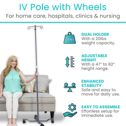 IV Pole (Bulk 4 Pack)